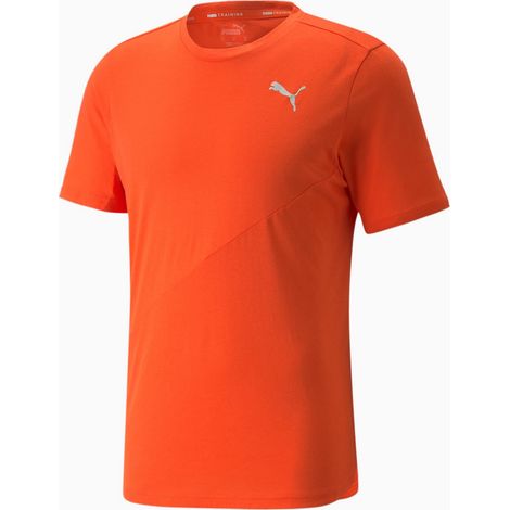 Maglia da allenamento da uomo Puma con logo, arancione, 52153725, taglia XL