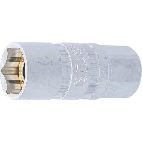 Douille de Bougie à Aimant Six Pans 12,5 mm (1/2) - 21 mm - Précision et Maintien Ferme, Acier - D-Work