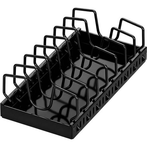 Support de rangement sous meuble - KAGOLOW - Fixation adhésive sans outils - Pour carrelage bois ou verre (1/5)