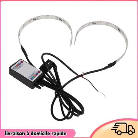 Aucune Projecteur de phare RVB 2 pièces multicolore rvb LED démon oeil APP contrôle Halo anneau phare pour voiture auto phares (1/5)
