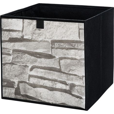 Boîte en carton Boîte textile 31x31x31 pierre - stone 31x31x31