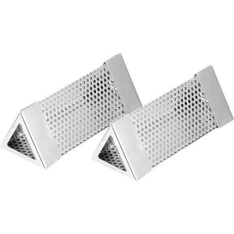 Stück BBQ-Grill-Räucherrohr, Drahtgitterrohr, Pellet-Räucherbox, 15 cm, Edelstahl, dreieckig (1/5)
