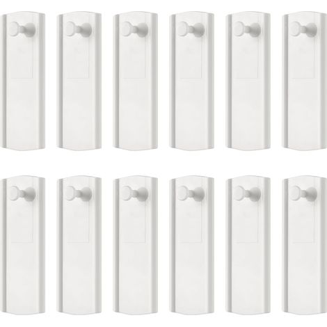 Set mit 12 großen, selbstklebenden Bilderrahmennägeln, weiß, für Fotos, Bilder, universelle Befestigungen, kein Bohren erforderlich, Dekoration (1/5)