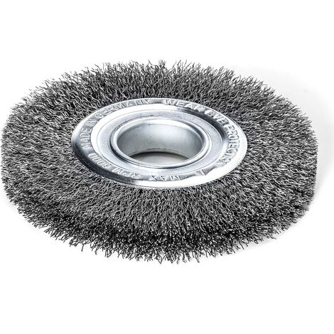 Lessmann D125mm Wheel Brush Set (2 Pieces) with Steel Wire, W29-31mm, 40mm Bore, Model LES334163 (1/2)