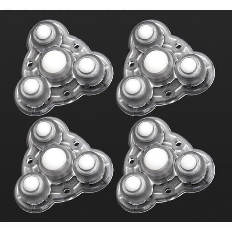 4 ruedas giratorias autoadhesivas, ruedas giratorias con cojinetes de bolas, rotación de 360 grados, poleas adhesivas