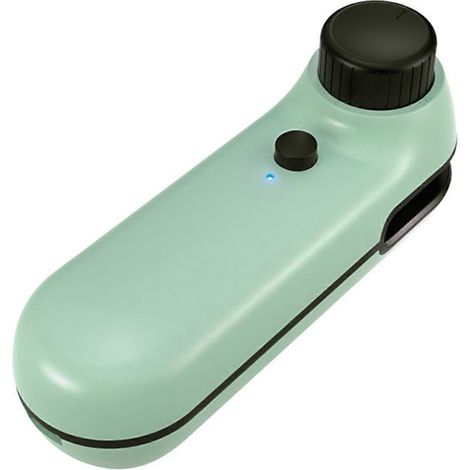 2PCS Mini scelleuse thermique rechargeable 2 en 1 pour sacs, scelleuse thermique portable, A-- (1/5)