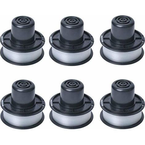 A6226 Bobine de fil compatible avec Black et Decker Auftipp Coupe-herbe automatique GL250 / GL310 / GL360 / GL360SB avec 6m ligne, 6-pack (1/5)