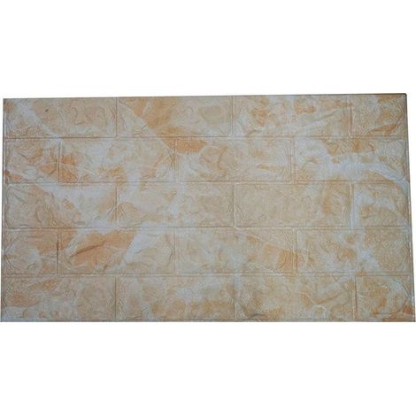 Pannello 77x70cm Mattoni Beige Parates Pvc Mattoncini Muro