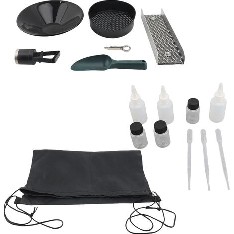Kit portable de lavage d'or en alliage d'aluminium, boîte à sluice et équipement minier pour la prospection en extérieur. (1/5)