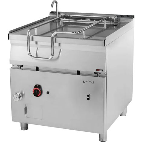 Sauteuse basculante automatique à gaz 80 l fond en acier REDFOX - BRM 90/80 G - REDFOX