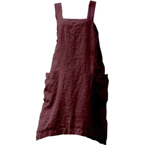 Kochschürze mit Taschen, langes Geschenk, Küchenlatz für Grillmeisterinnen, Köchinnen, Ehefrauen und Erwachsene-XXL-Red (1/5)