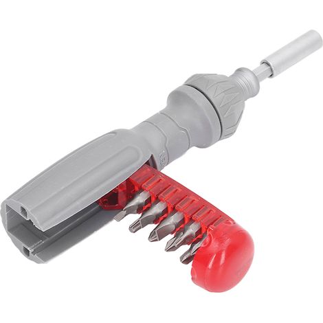 180°-Umschaltknarre mit 10-teiligem Bit-Set und Schraubensatz für Heimwerker- und Reparaturarbeiten (1/5)