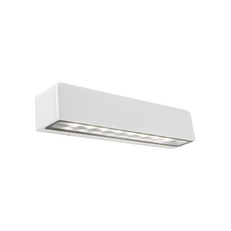 Applique segna passo 9w luce led 3000k da esteno in alluminio bianco Esovit