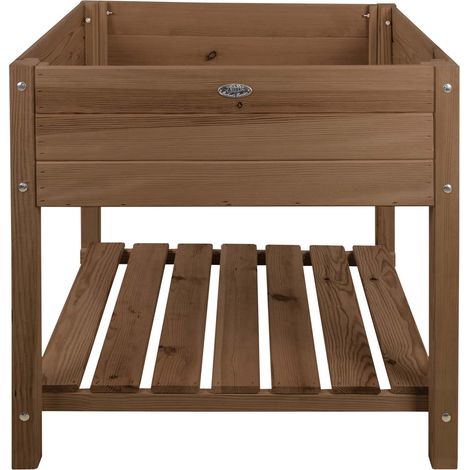 Carré potager en bois - 78,8 x 78,8 x 78 cm - Marron - Livraison gratuite (1/4)