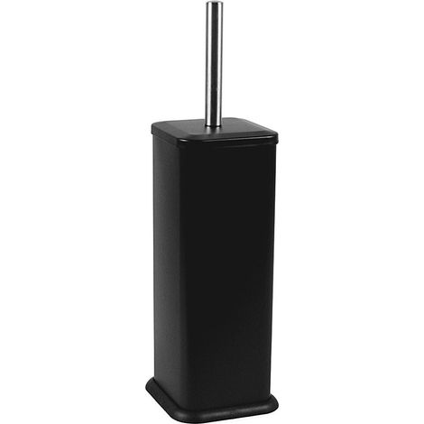 Brosse WC SIMPLE LINE carrée, noir mat (1/2)