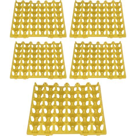 KIMISS Lot de 5 Plateaux à œufs, Plats, Poulet en Plastique Cartonnables, 30 Caisses à Cellules, Plateaux Réutilisables pour Le Stockage, Le Transport, Chacun Peut Contenir des œufs, 3 (1/5)