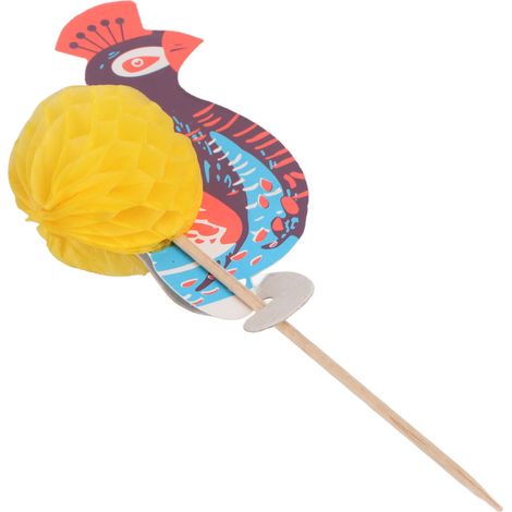 50 bâtonnets décoratifs fruités arc-en-ciel pour gâteaux et boissons, cocktails fête, club, décoration paon