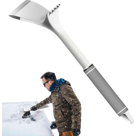 Grattoir à glace pour pare-brise de voiture – Outil de dégivrage robuste, pelle à glace et à neige professionnelle Poignée ergonomique pour enlever la neige et le givre, outil multifonction pour la (1/5)