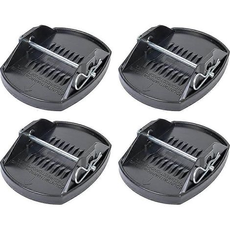 Set mit 4 Stützfüßen für Anhänger/Wohnmobile, einfache Montage, Nivellierung, universelle Radstütze, Adapter (1/5)