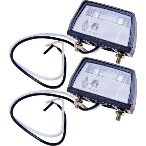 2x Kennzeichenleuchte 12V mit 5W Glühbirne (1/5)