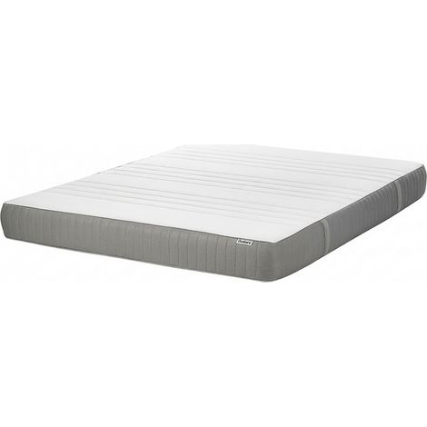 Colchón de espuma viscoelástica medio con funda extraíble de poliéster con cremallera blanco 180 x 200 cm Cheer