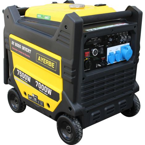 AYERBE - 5430430 - Generador 8000 INVERTER con Arranque Eléctrico Motor KIOTSU (1/5)