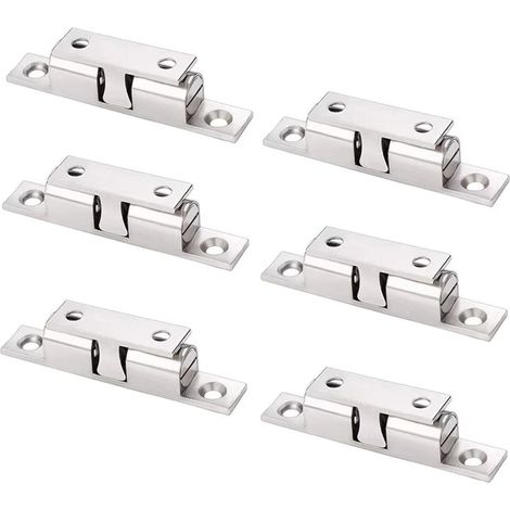 Loqueteaux magnétiques cuivre réglables avec vis pour placard meuble, lot de 6 (1/5)