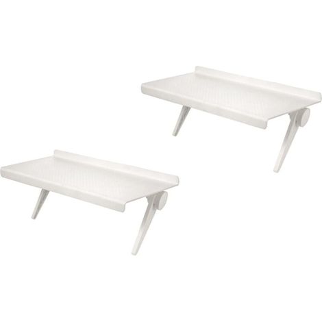 Support pliable pour écran TV, lot de 2 (blanc) - (1/5)
