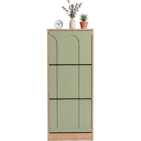 Zapatero, compacto, 50 x 24 x 122,5 cm, verde (1/5)