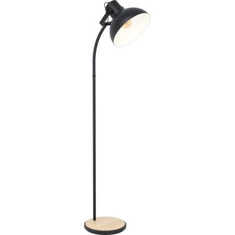 Lampadaire Lubenham, luminaire sur pied vintage de style industriel (1/2)