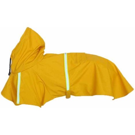 Imperméable pour chien – Veste imperméable ajustable avec bandes réfléchissantes (jaune, taille XL), shushianquan (1/5)
