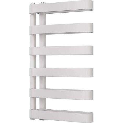 Brexton - White Side Bar Towel Radiator - H850mm x W500mm (1/3)