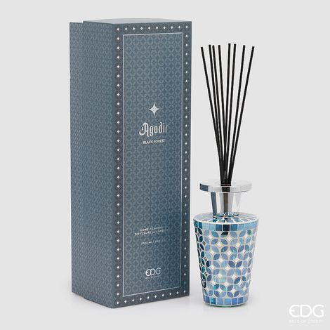 EDG Enzo De Gasperi Profumatore Bottiglia Agadir 1.000 Ml H 24 Cm D 13 Cm Foresta Nera
