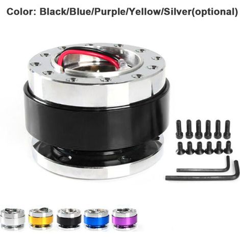 Quick-release steering wheel hub adapter, aluminum alloy quick-release hub kit with screw bolts, automotive accessories (1/5)
