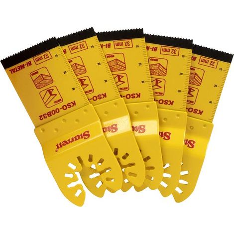 Starrett KSO-00B32-5 Plunge Bi-metal Oscillating Blade 40 x 32mm x 18 TPI x5