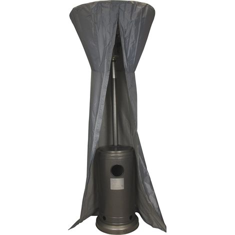 Housse Parasol Chauffant Electrique Housse Imperméable Anti-UV Intérieur/Extérieur Pour Parasol GSSH3000/GSSH3002 Polyester Gris Ardoise