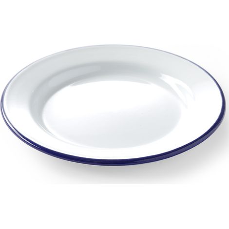 Plato esmaltado blanco, diámetro 240 mm, Hendi 621233 (1/2)