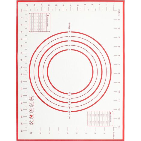 ABOOFAN Tapis de Cuisson en Silicone 2 Pièces pour Pâtisserie et Pétrissage, Antidérapant et Souple Fibre de Verre Renforcée, Cuisine Cuisson'-'- (1/5)
