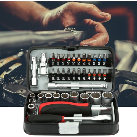 Coffret de 38 mini douilles à cliquet pour tournevis (1/5)