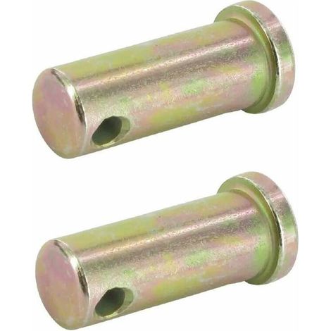 – Axe d'attelage 14mm x 38mm – Lot de 2 – Pour remorque, tracteur et camion – Connexion robuste et fiable – Goupille de sécurité incluse (1/3)
