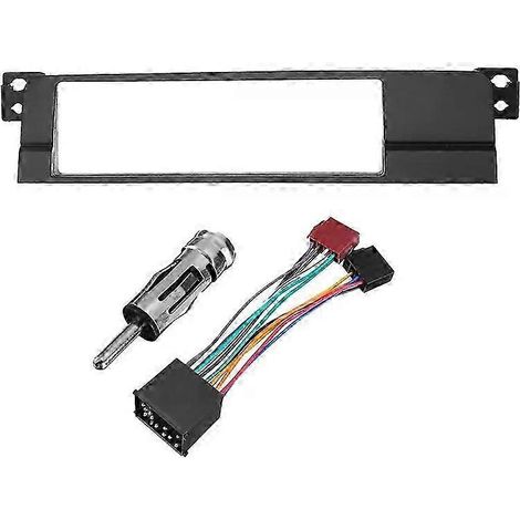 Façade d'autoradio 1 DIN pour BMW Série 3 E46 (1998-2005) avec kit d'installation CD/DVD - JXLGV (1/5)