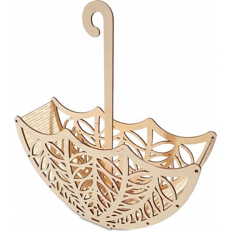 Cesta de madera para dulces, decoración y regalo (1/5)