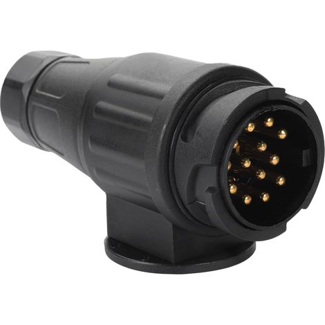 Presa per rimorchio maschio a 13 pin, spina per gancio di traino a 13 poli per rimorchi per auto, portabici, roulotte