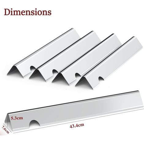 43,4 cm Aromaschienen für Weber Genesis II/LX 300 Serie II E-310, II E-330, II E-335, II S-335, II LX S/E-340, Genesis II 210, LX 240 (ab 2017), Weber Grillplatten (1/5)