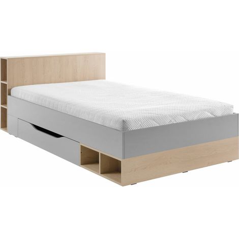 Cama Ciravie 105 , Individuales, 120x200, Aglomerado laminado, Somieres, 124x224x80cm