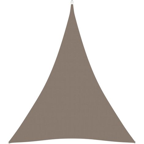 Vela parasol triangular de tela Oxford 3 x 4 x 4 m color topo 020009840