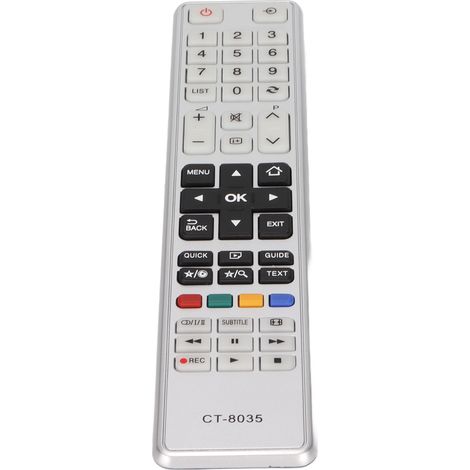 Télécommande universelle pour téléviseurs Toshiba, compatible modèles LED HD CT-8035 CT-8040, facile d'utilisation. (1/5)