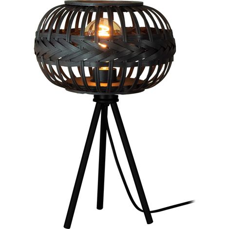 Lampe de table noire Towcester Ø 26cm - 1x E27 - 43916