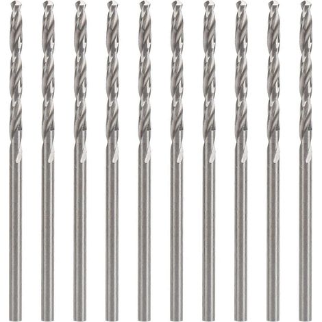 10 Stück Spiralbohrer mit geradem Schaft aus HSS (Hochleistungsschnellstahl) für Schmuckperlen, 2,0 mm
