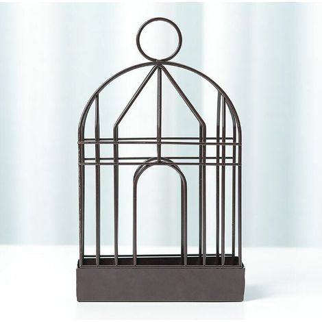 Support Bobine de Moustique, Fer Rétro Anti Moustique Porte Encens, Mosquito Brûleur d'encens, Anti Moustique Spiral Holder en Métal avec Poignée - Conception de Cage à Oiseaux,Noir (1/5)